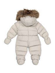EDDIE PEN Baby Grey-Beige Down Snow Suit MELLOW